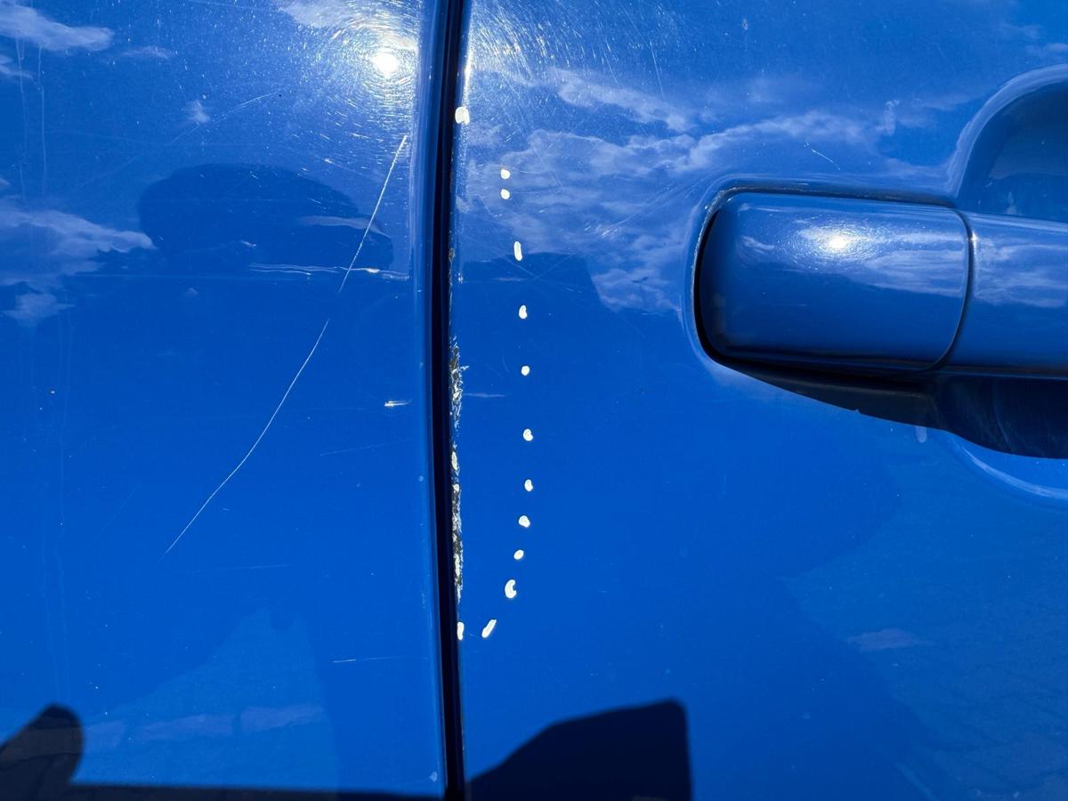 Peugeot 207 original Tür rechts EGJ Blau Santorin Rohbau BJ07